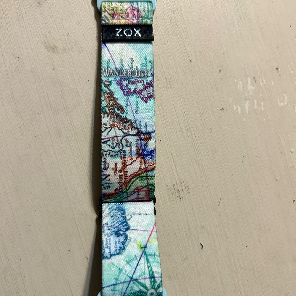 Colorful Map Print Watch Strap - Picture 2 of 4